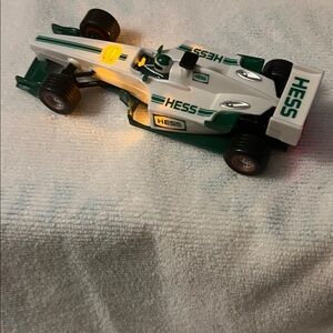HESS Green and White Toy Race Car